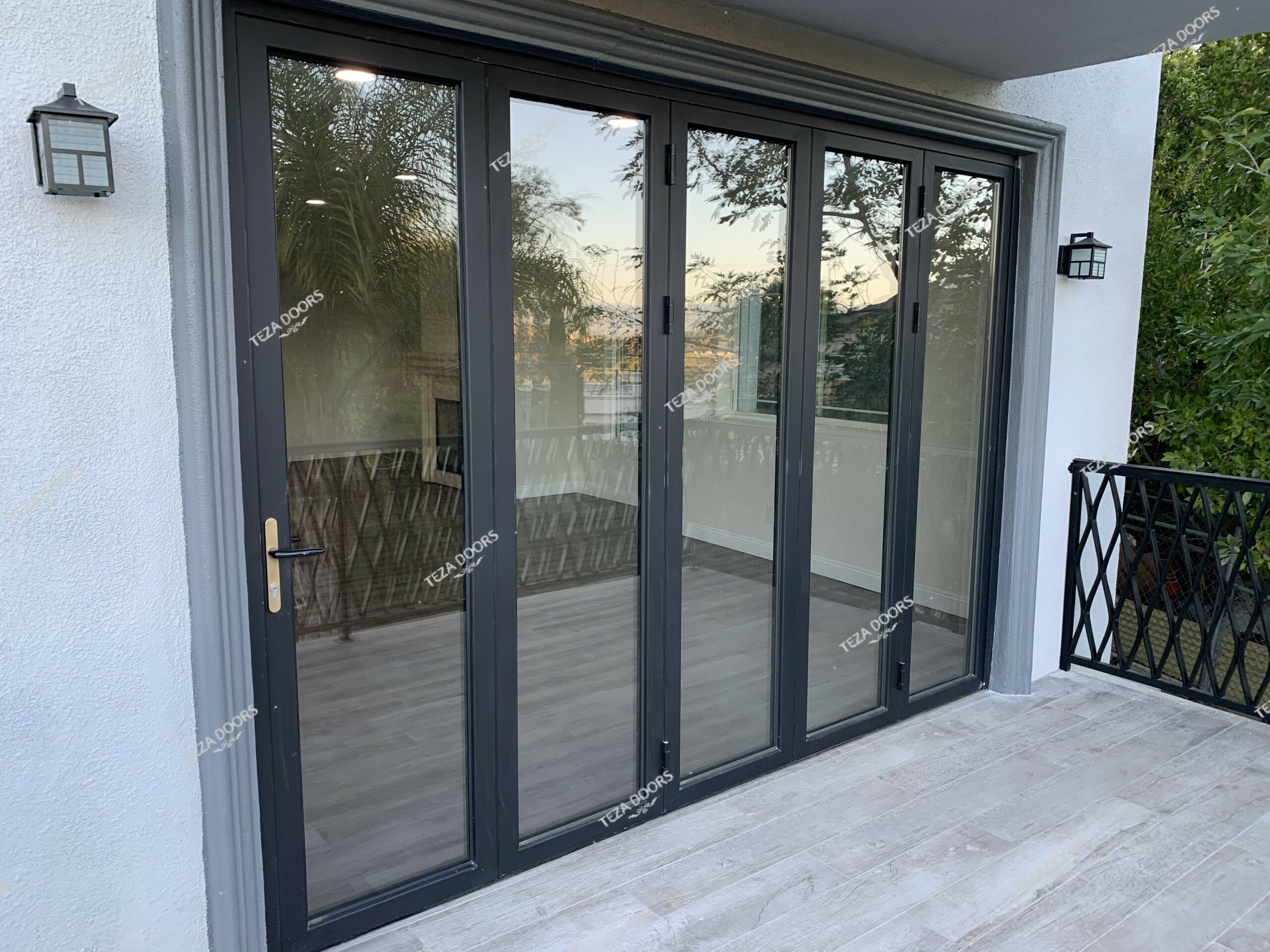 TEZA 90 SERIES| ALUMINUM BIFOLD PATIO DOOR| 144″X 80″| 5R203