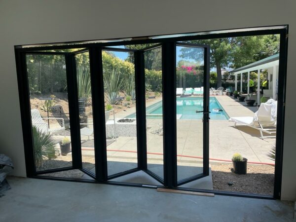 TEZA 85 SERIES| ALUMINUM THERMAL BREAK BIFOLD PATIO DOOR| 144″ X 80″ | 5L68