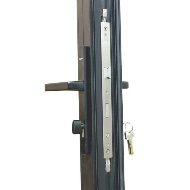 TEZA 85 SERIES| ALUMINUM THERMAL BREAK BIFOLD PATIO DOOR| 144″ X 80″ | 5L72